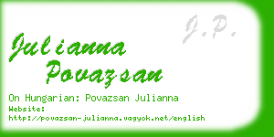 julianna povazsan business card